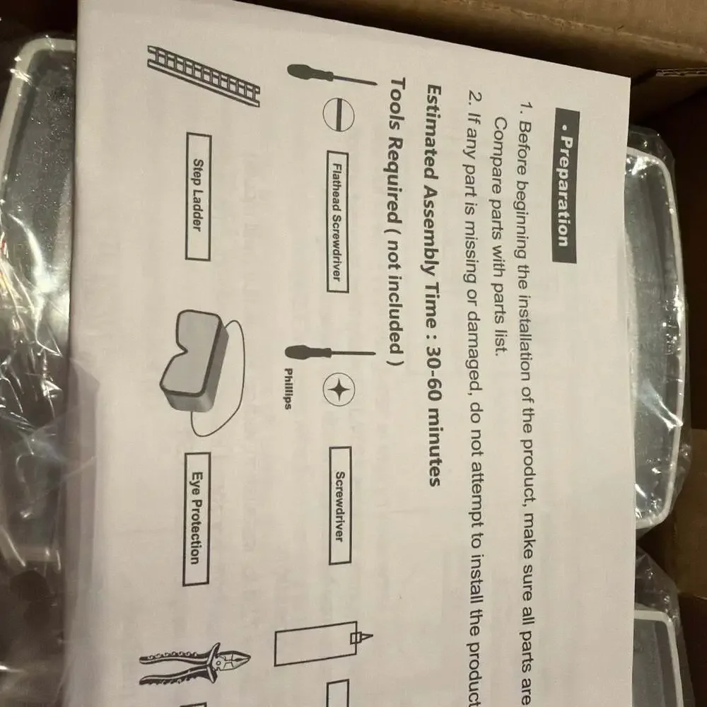 LEPOWER LED Dusk to‎ Dawn Security Light Outdoor Flood Light NIB
